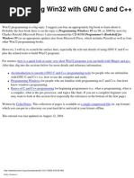Programming Win32 With Gnu C and C