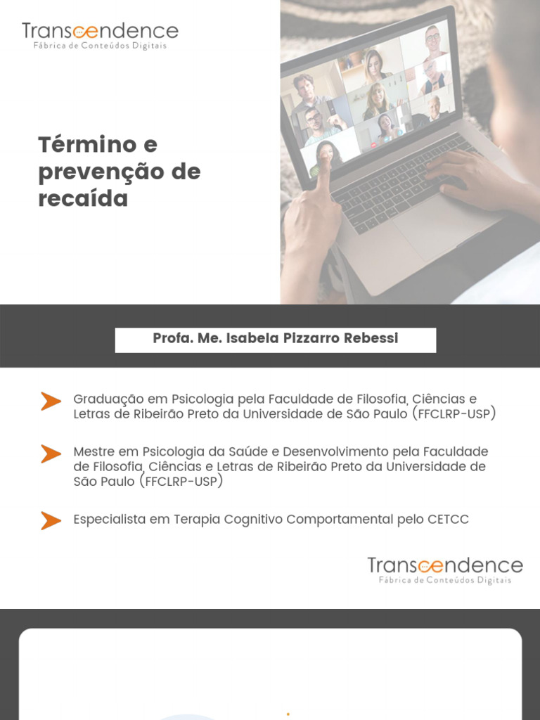 Término e Prevenção de Recaída | PDF | Terapia cognitiva comportamental ...
