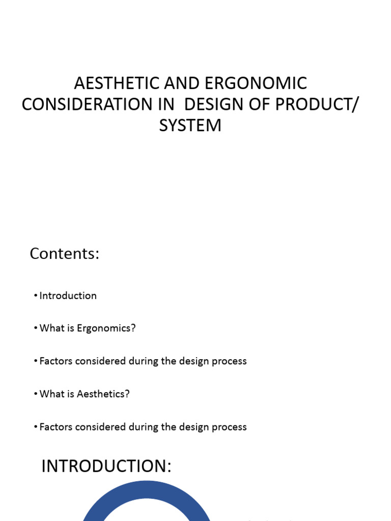 Ergonomics and Aesthetics in Design | PDF | Aesthetics | Usability