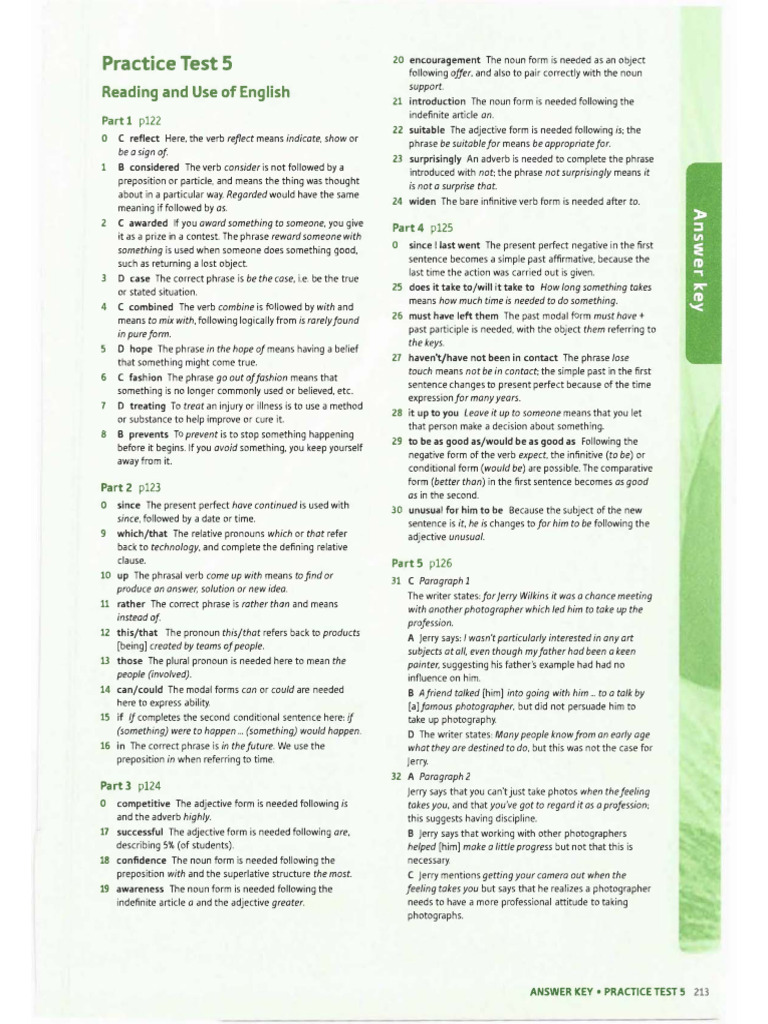 Answer Key | PDF