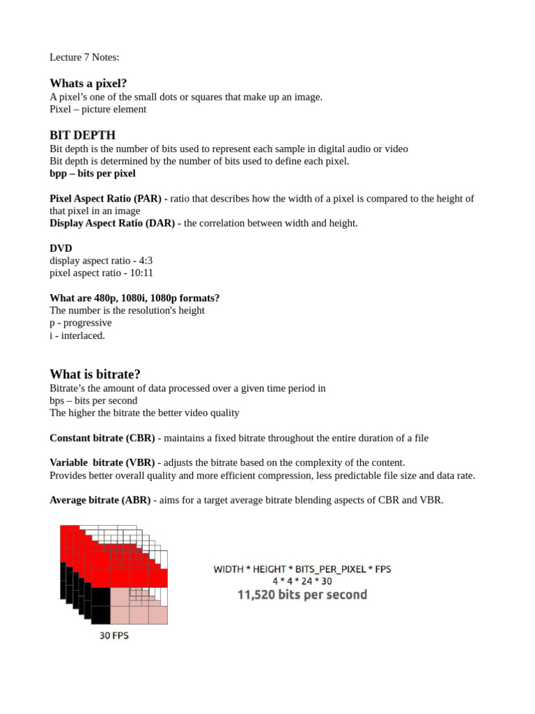 Lecture 7 Notes | PDF