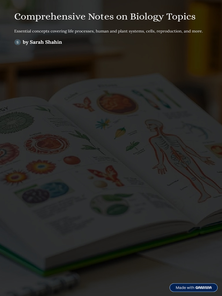 Biology Concepts: Life Processes & Systems | PDF | Fertilisation | Cell ...