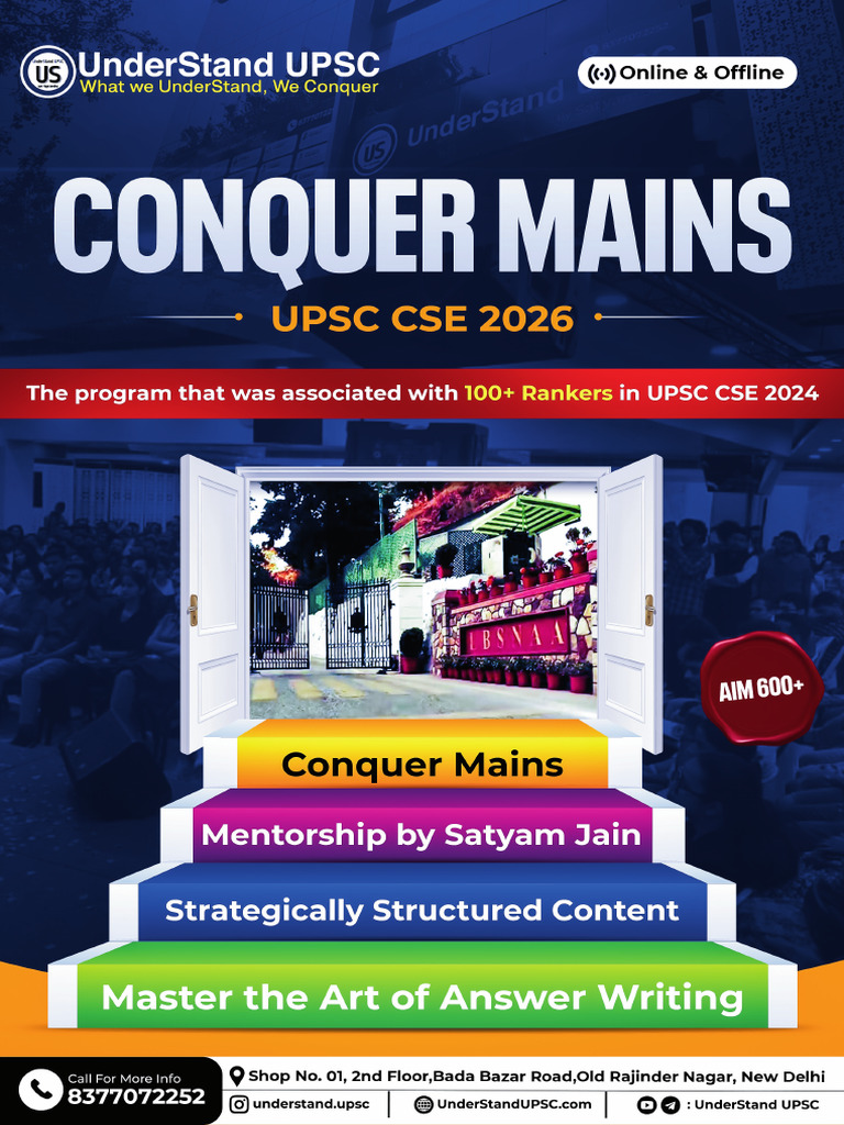 Conquer Mains Program for UPSC CSE 2024 | PDF