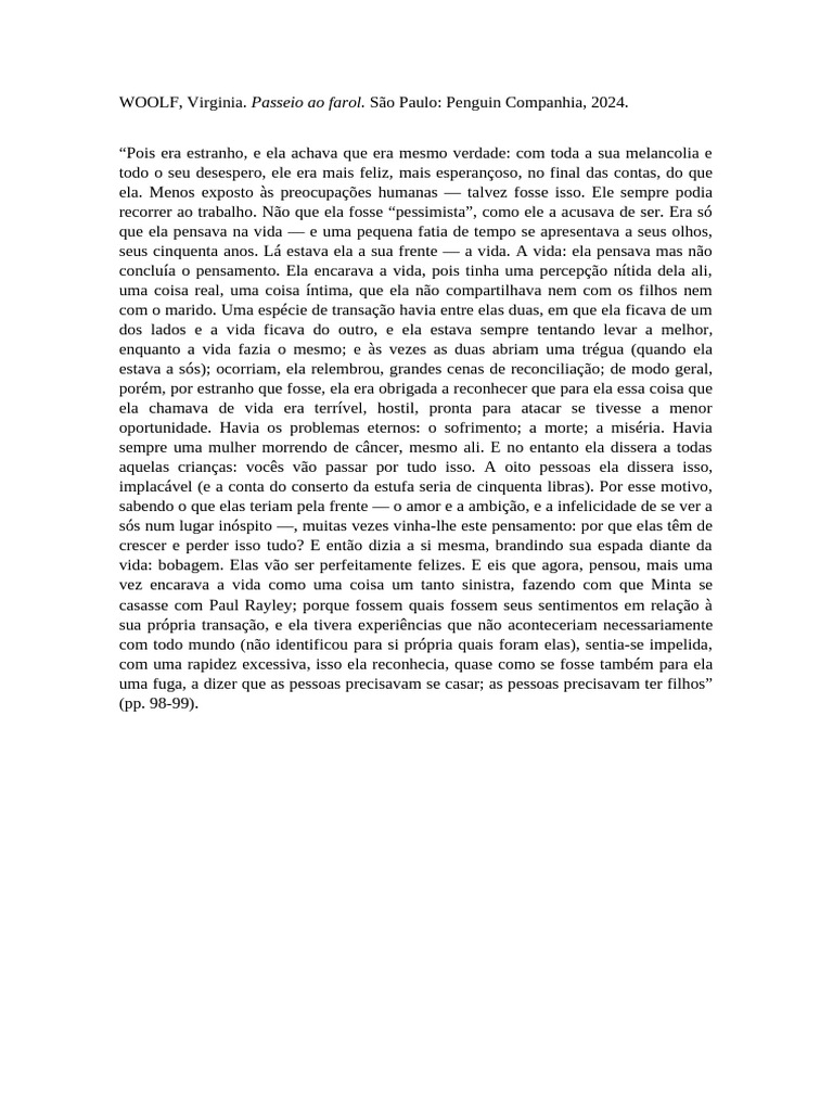 Reflexões sobre a Vida e a Liberdade | PDF | Vida | Pensamento