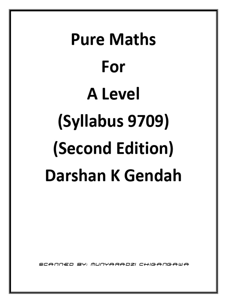 A Level Pure Mathematics Guide | PDF
