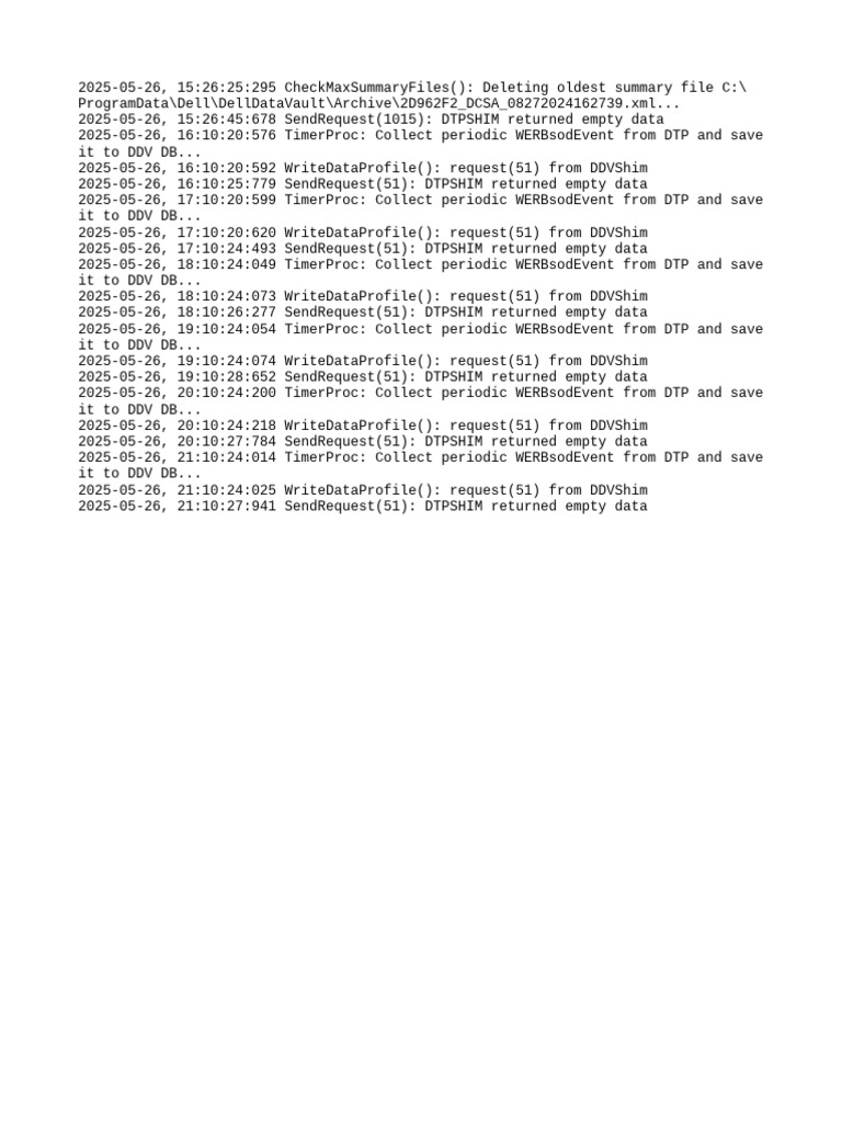 2D962F2 DCSA Errlog | PDF