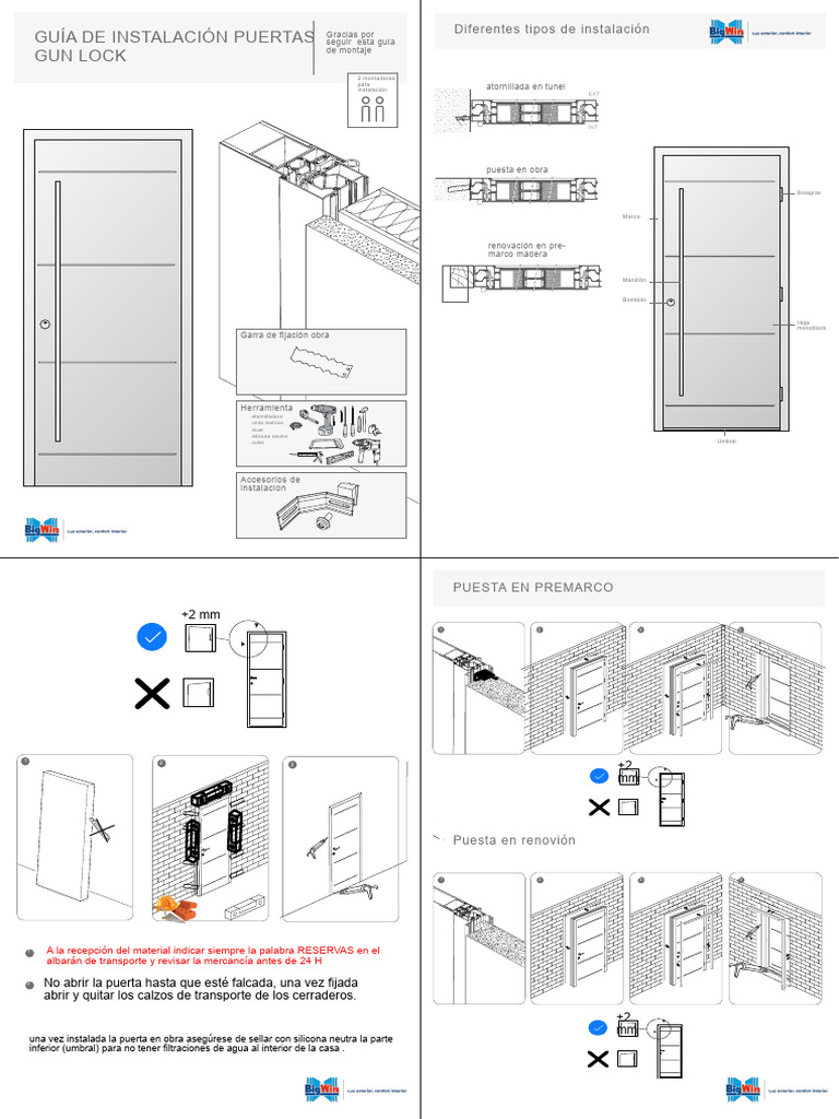 Guia de Instalacion de Puertas | PDF | Tornillo