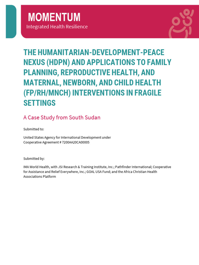 2024 04 08 South Sudan HDN Report Draft CLEAN | PDF | South Sudan ...