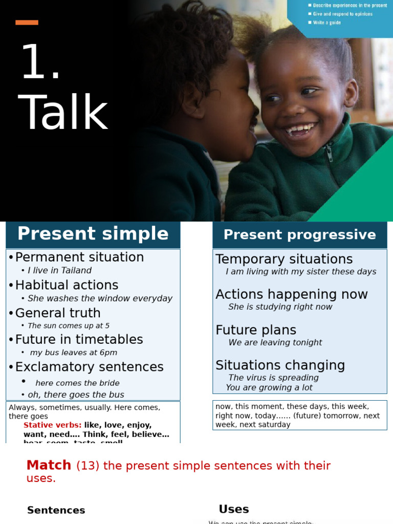 Unit 1 Present Simple and Continuous | PDF | Linguistic Morphology ...