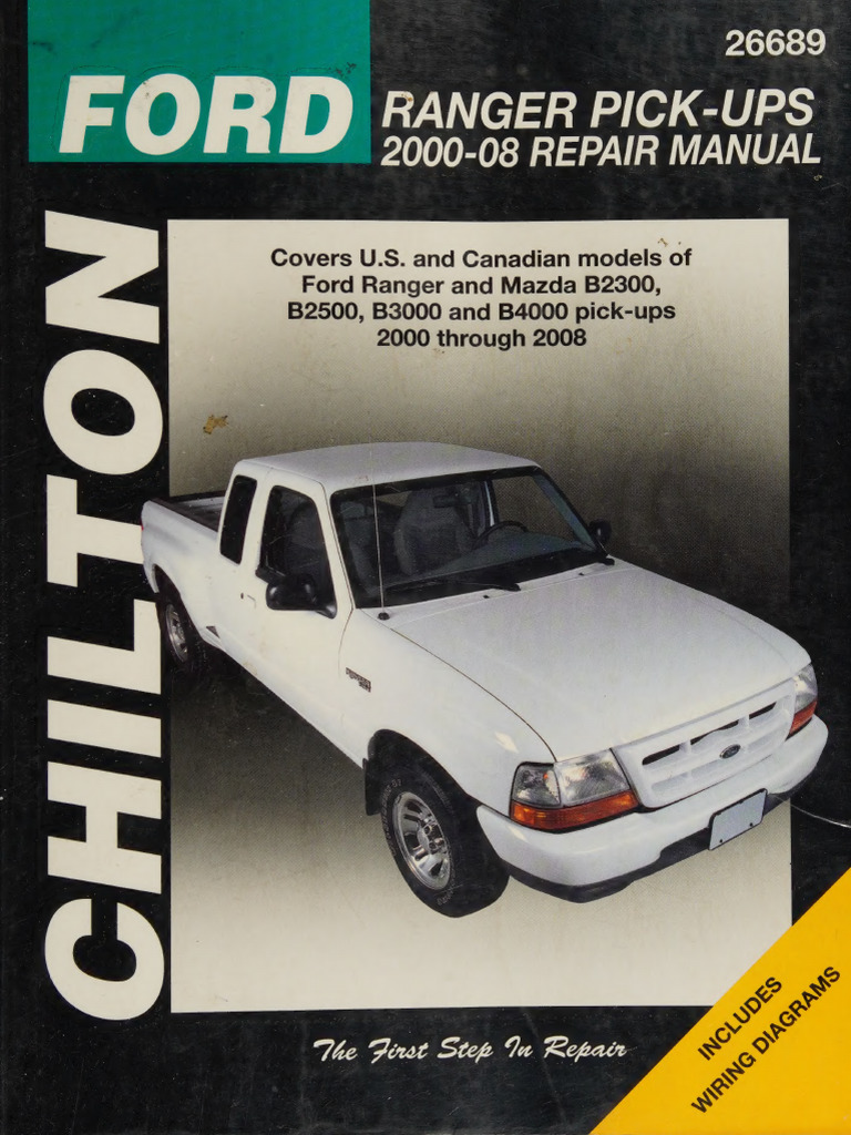 2000-08 Ford Ranger Repair Manual | PDF | Screw | Mechanical Engineering