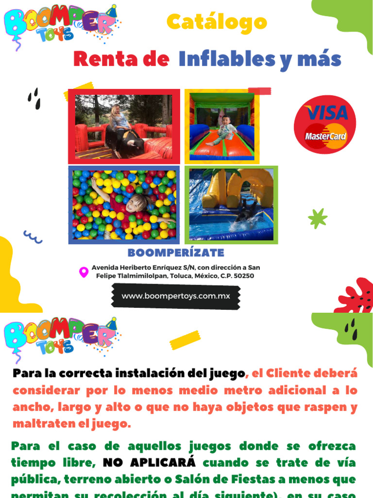 Catálogo de Inflables y Servicios | PDF