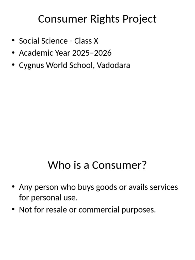 Consumer Rights Project | PDF