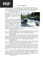 ÁGUA NO AMBIENTE TRABALHO E TRATAMENTO