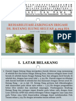 Rehabilitasi Jaringan Irigasi DI Batang Ilung