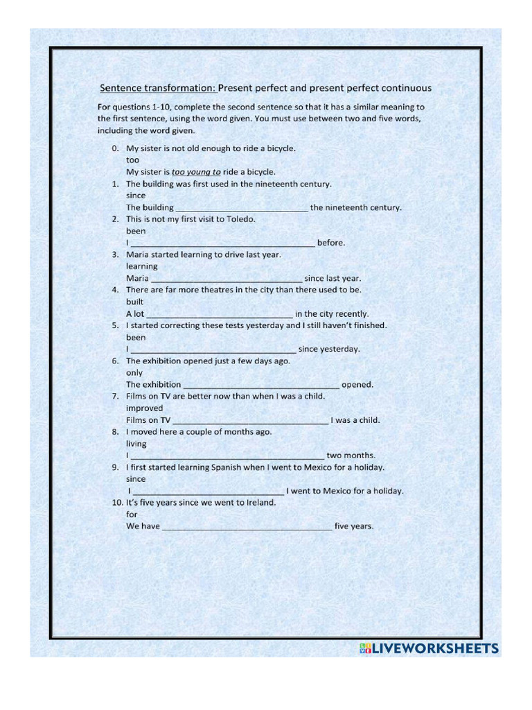 Present Perfect Simple and Continuous | PDF