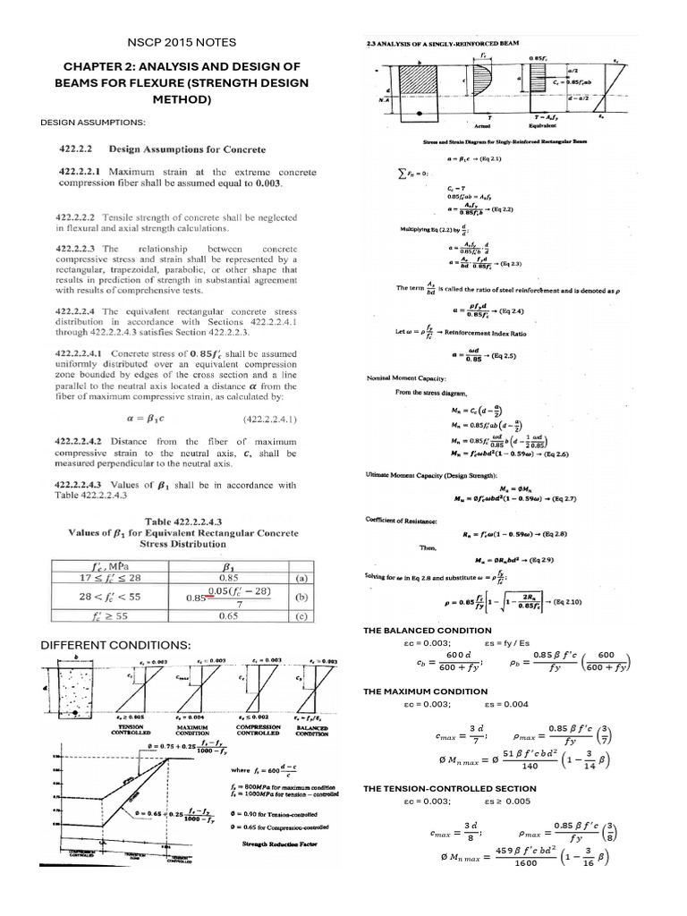 Beam Design for Flexure Analysis | PDF