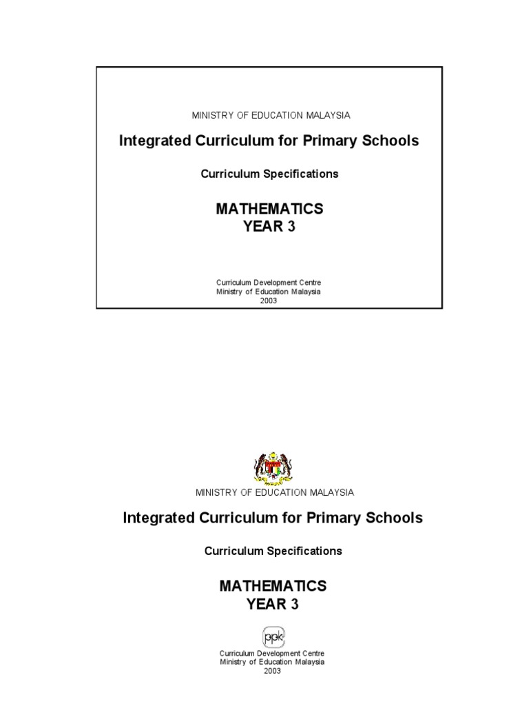 Year 3 Mathematics Curriculum Guide | PDF