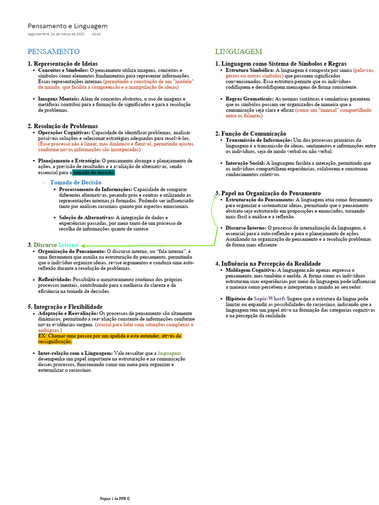 Linguagem e Estrutura do Pensamento | PDF | Pensamento | Informação