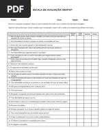 Escala - Snap IV (Tdah e Tod) | PDF | Transtorno de déficit de atenção ...