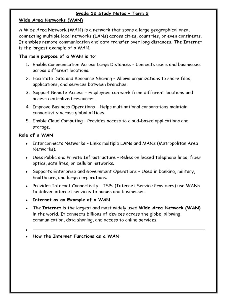 WANs and Bandwidth Management | PDF | Malware | Computer Network