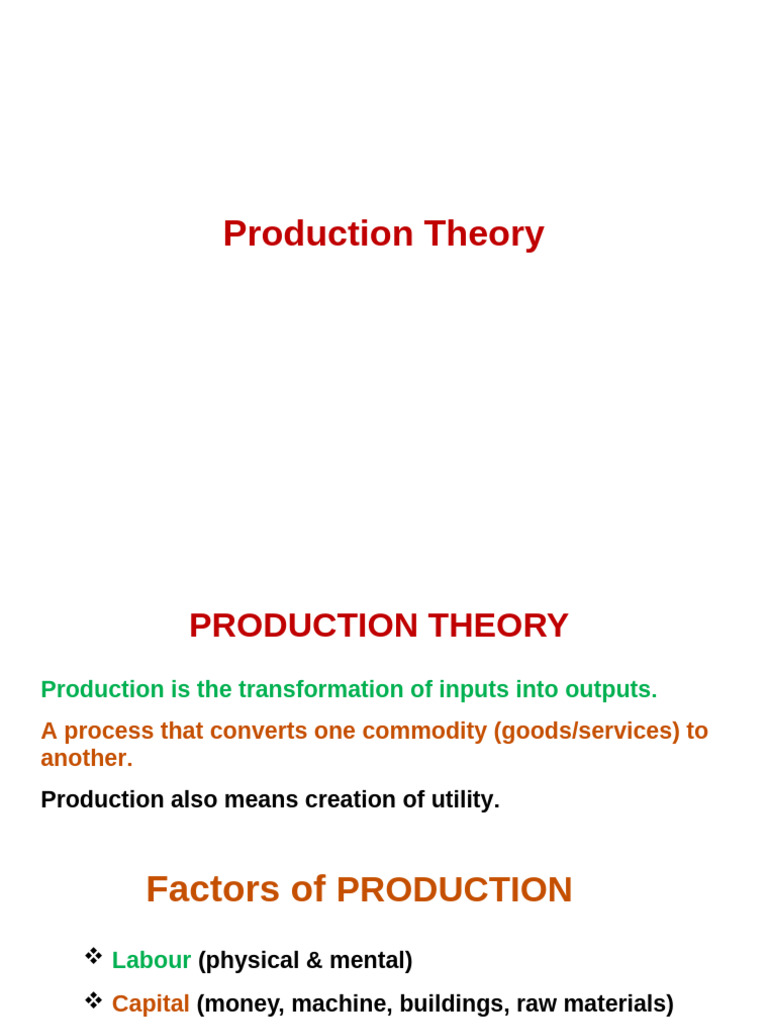 6.production & Pricing EE CR | PDF | Production Function | Factors Of ...