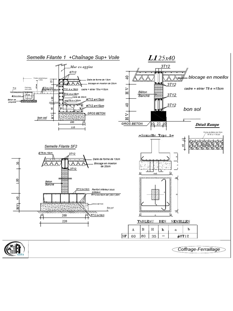 Détails Techniques de Béton Armé | PDF | Maçonnerie