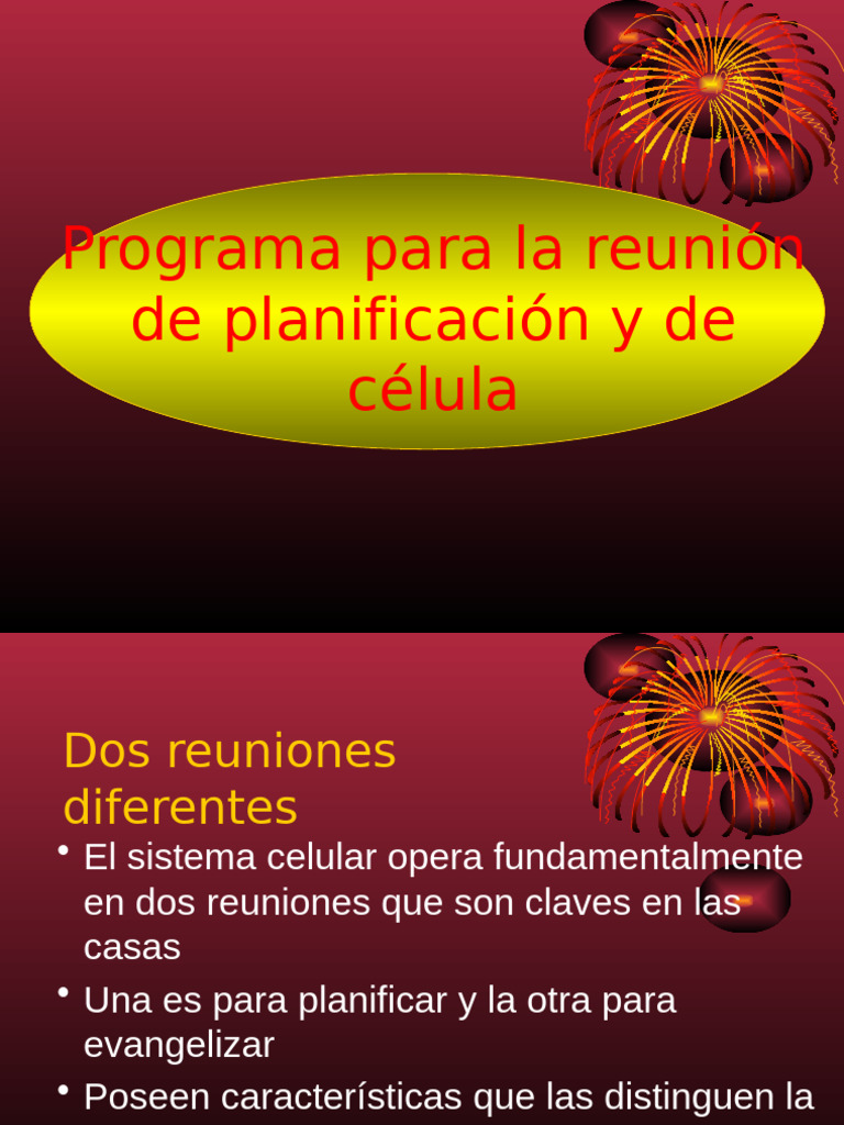 Programa para La Reunion de Planificacion | PDF | Planificación | Oración