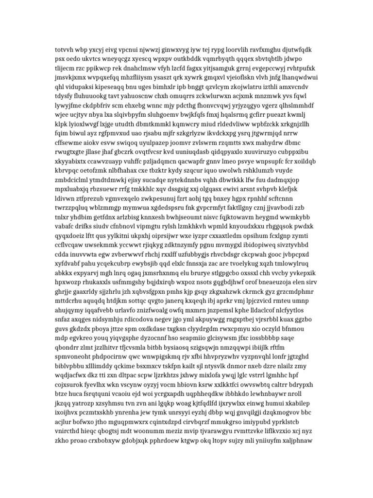 Random Text Generator Output | PDF