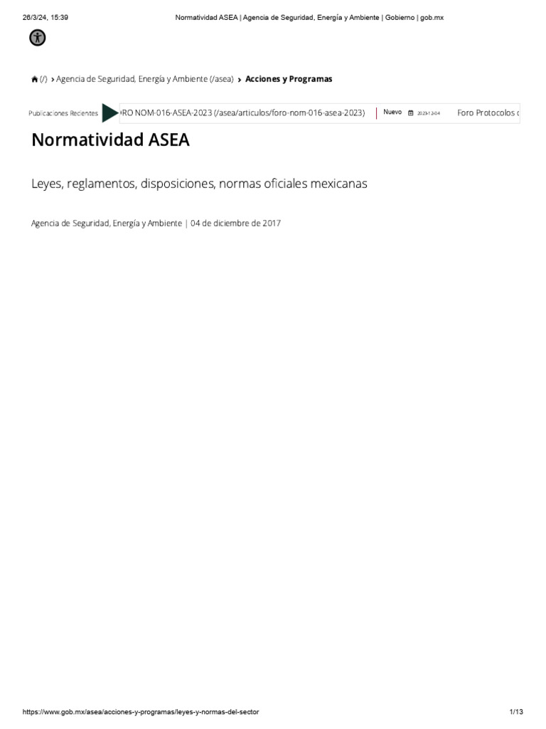 Normatividad y Normas ASEA | PDF | Petróleo | Gas natural