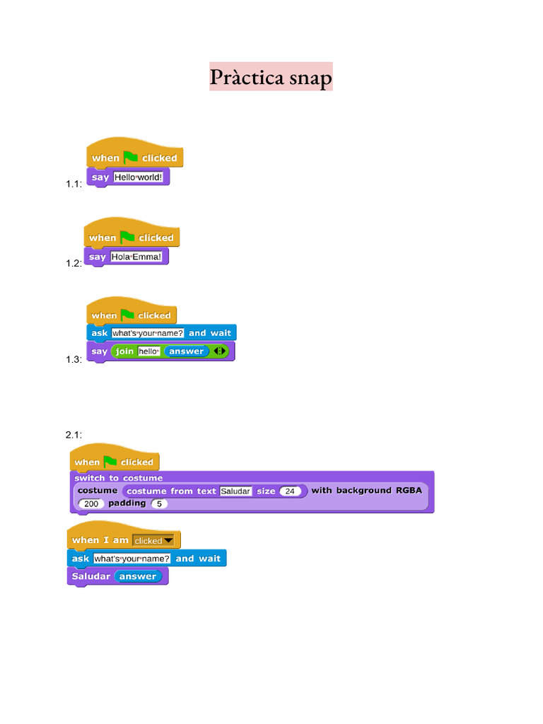 Pràctica Snap | PDF