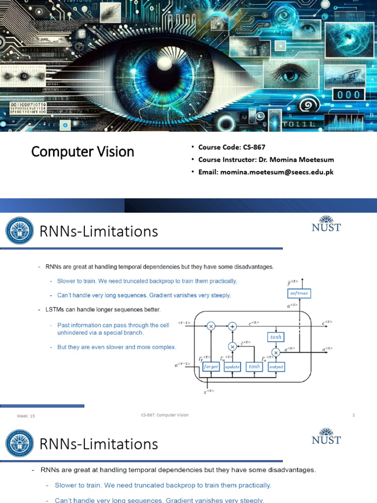 Computer Vision: RNNs and Vision Transformers | PDF | Algorithms ...