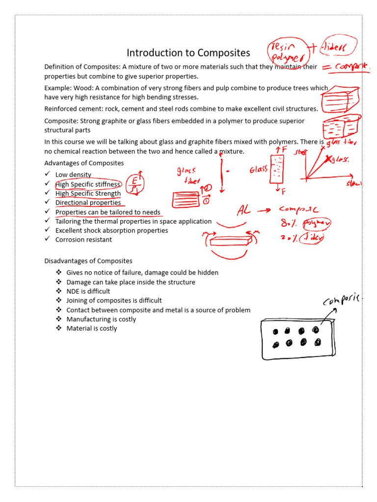 Structures-3.1 Introduction To Composites - Micromechanics | PDF ...