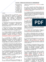 LISTA 1 - 27  EXERCÍCIOS - FALSO E VERDADEIRO - Cód Def Consumidor - CEF