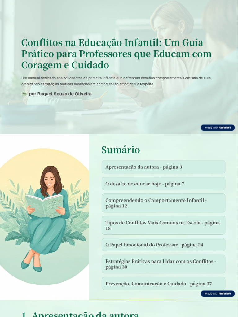 Conflitos na Educação Infantil: Guia Prático | PDF | Emoções | Aprendizado