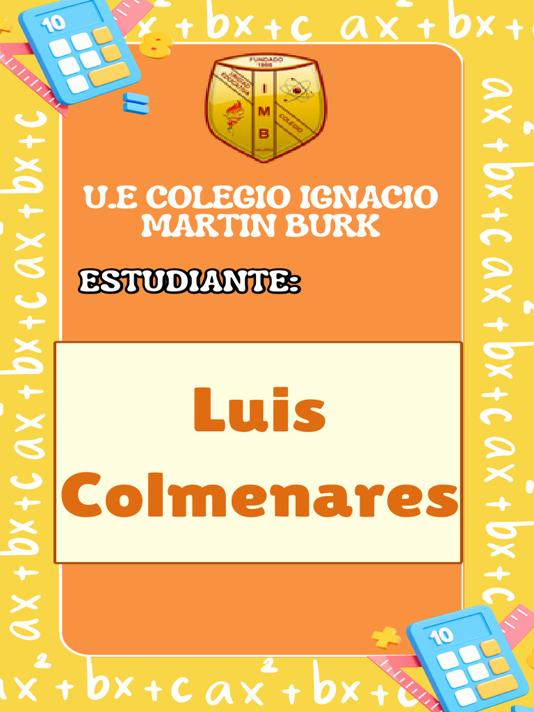 U.E Colegio Ignacio Martin Burk | PDF