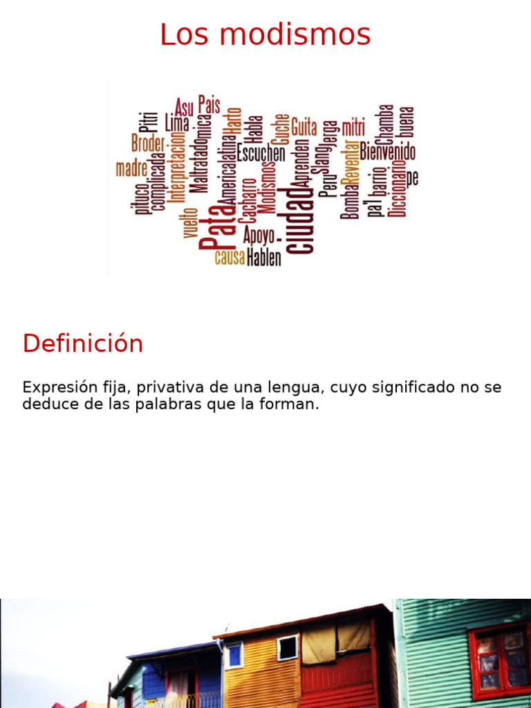 Los Modismos | PDF
