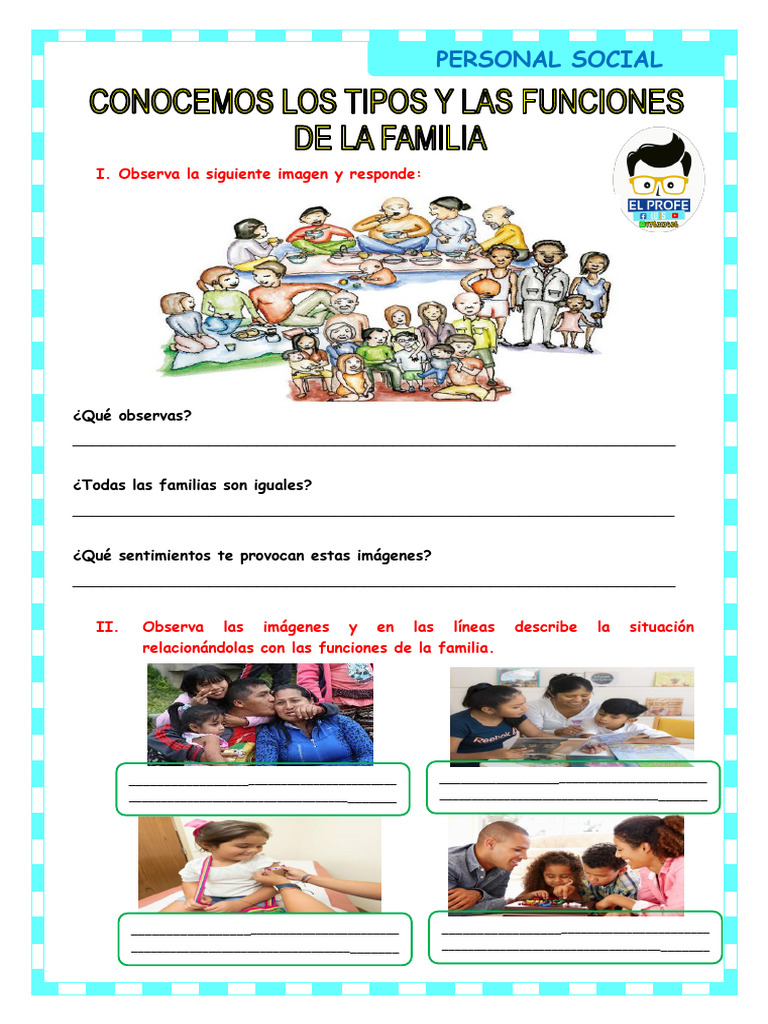 03. FICHA PERSONAL-CONOCEMOS LOS TIPOS Y LAS FUNCIONES DE LA FAMILIA ...