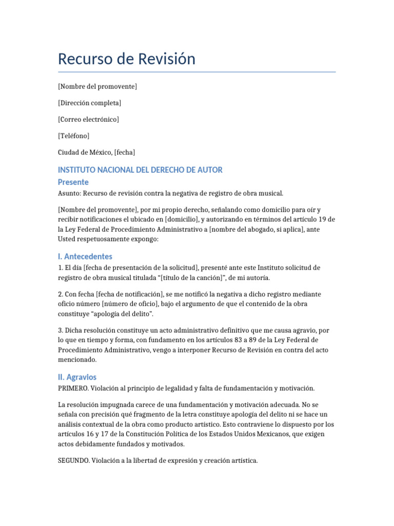 Recurso de Revision INDA | PDF | Justicia | Crimen y violencia