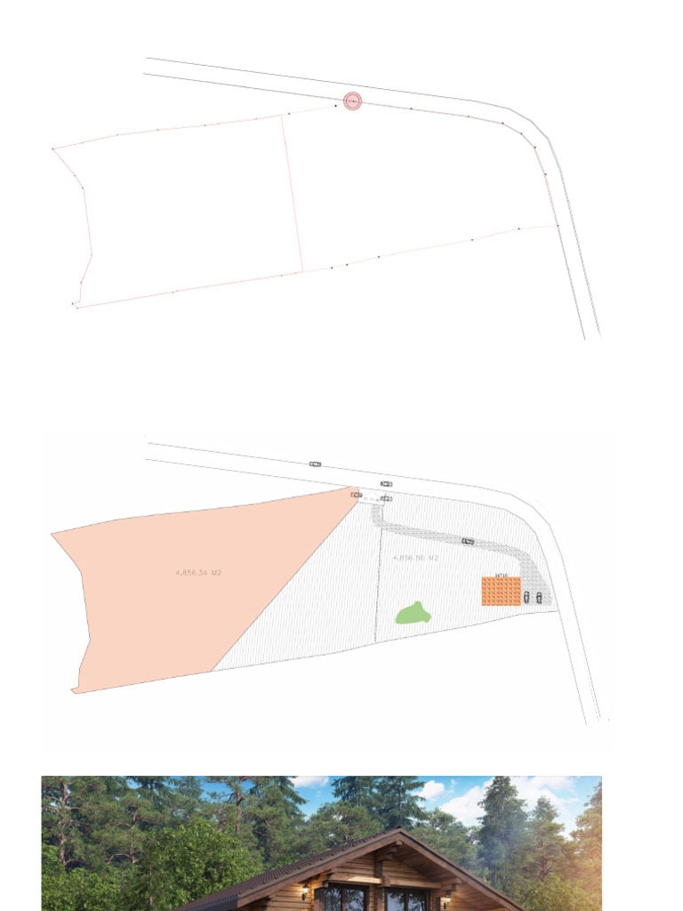 Plano Catastral - y Modelo de Cabaña | PDF