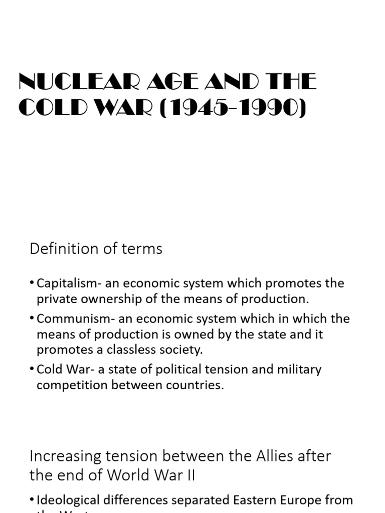 Cold War Overview: Ideologies & Events | PDF | Cold War | Soviet Union