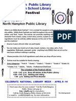 Edible Book Festival: North Hampton Public Library North Hampton School Library