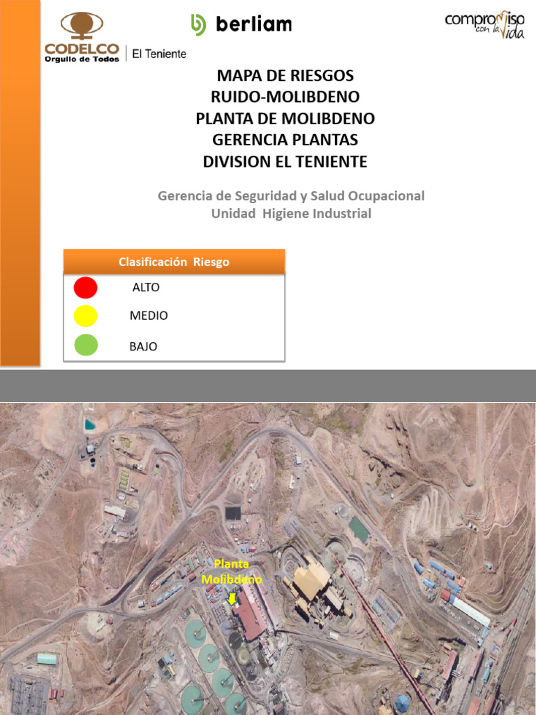 MAPA DE RIESGOS PLANTA MOLIBDENO 2023 Act | PDF