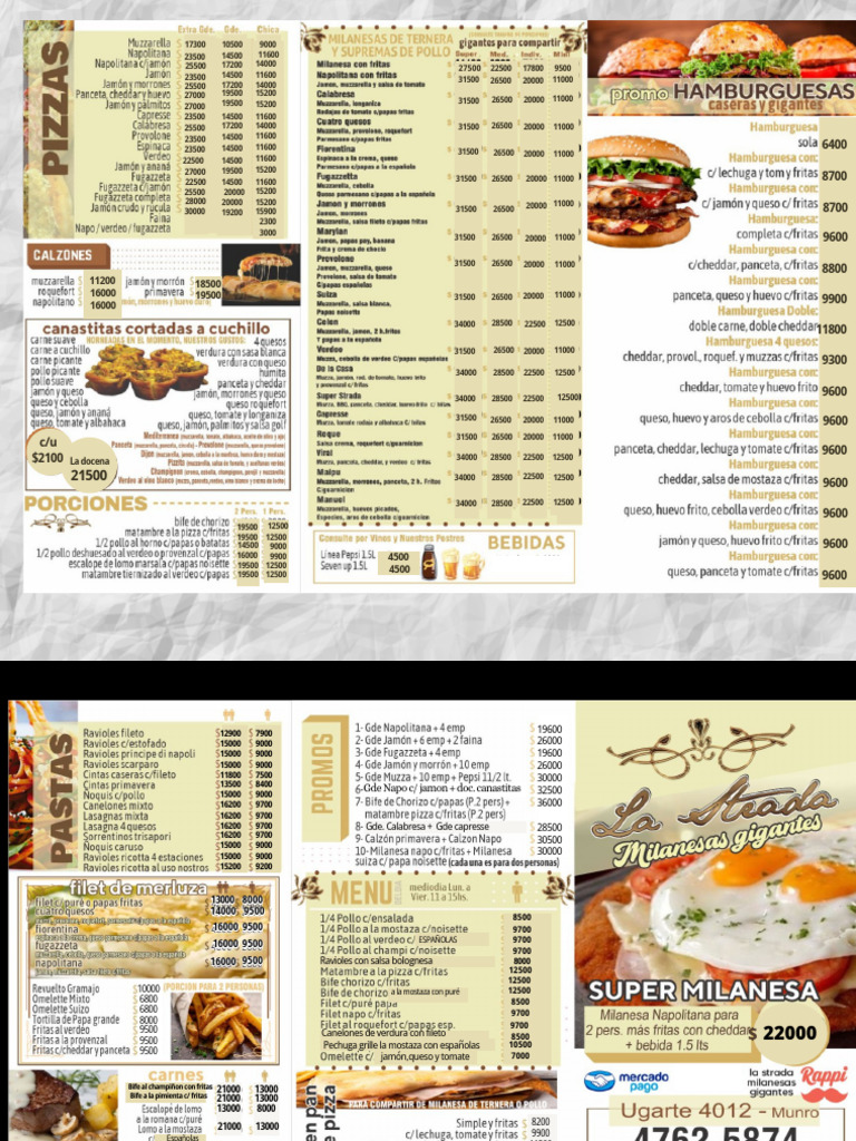 Precios de Comidas y Bebidas Variadas | PDF