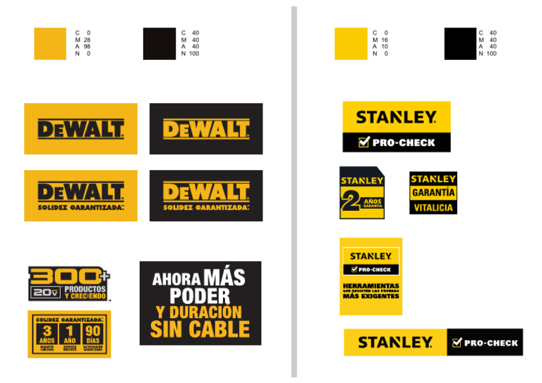 PANTONE DEWALT STANLEY | PDF
