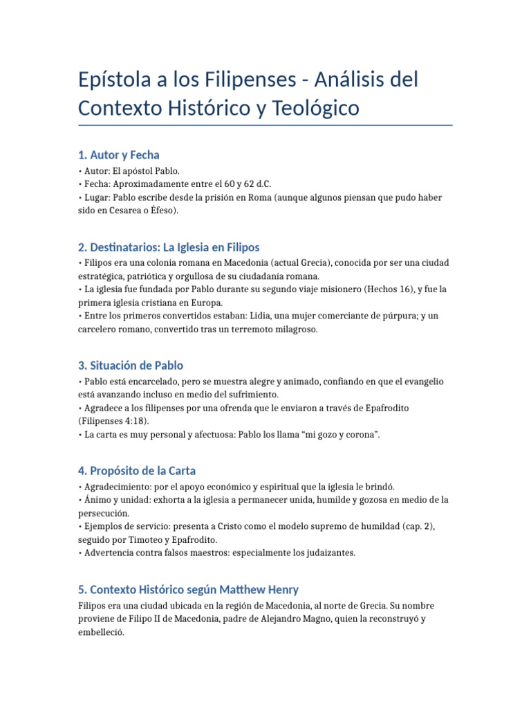 Filipenses Sham | PDF | Epístola a los filipenses | Pablo el apóstol