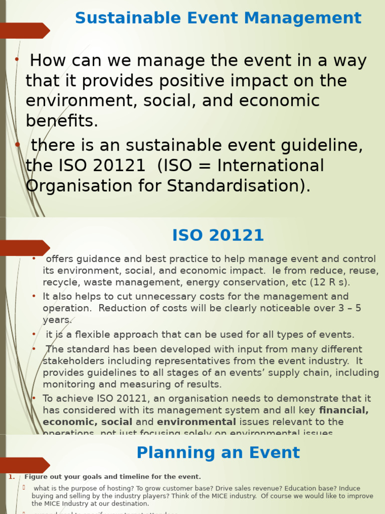 Sustainable Event Management Guide | PDF | Sustainability | Business