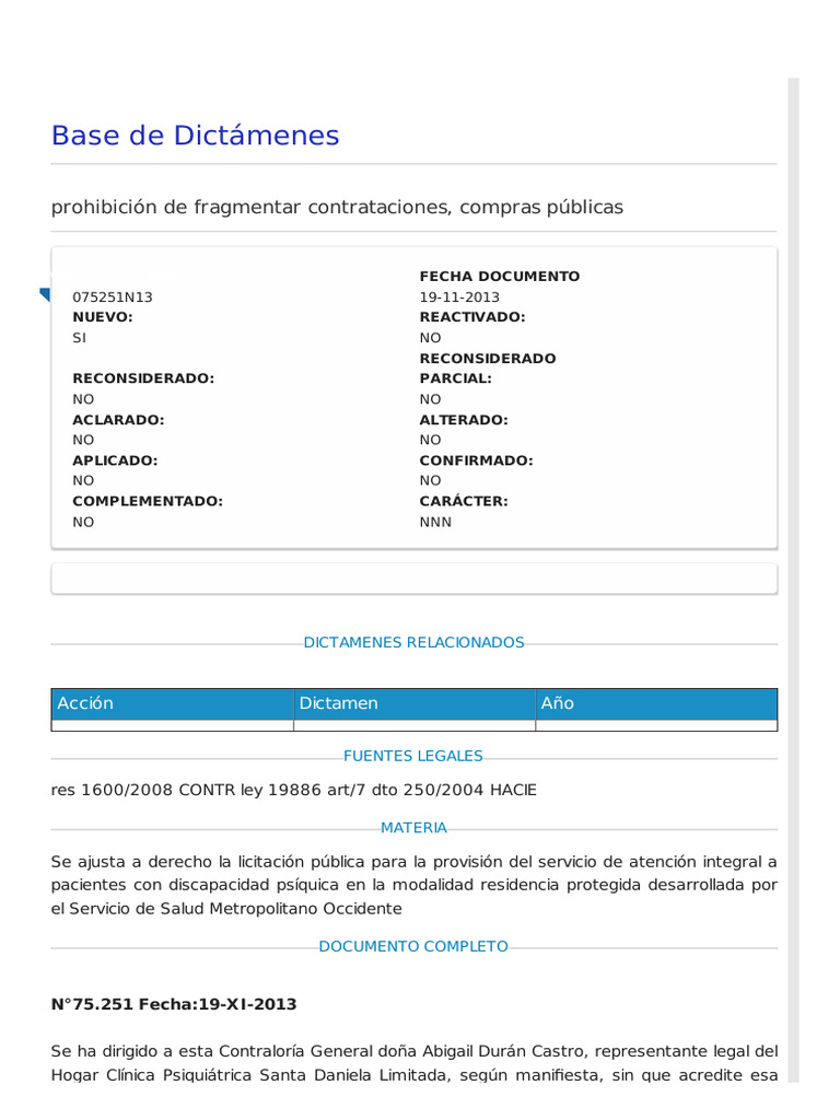 Prohibición de Fragmentar | PDF | Gobierno
