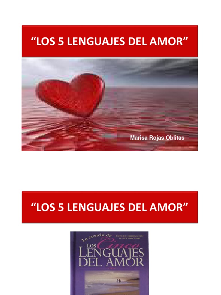 Los 5 Lenguajes Del Amor