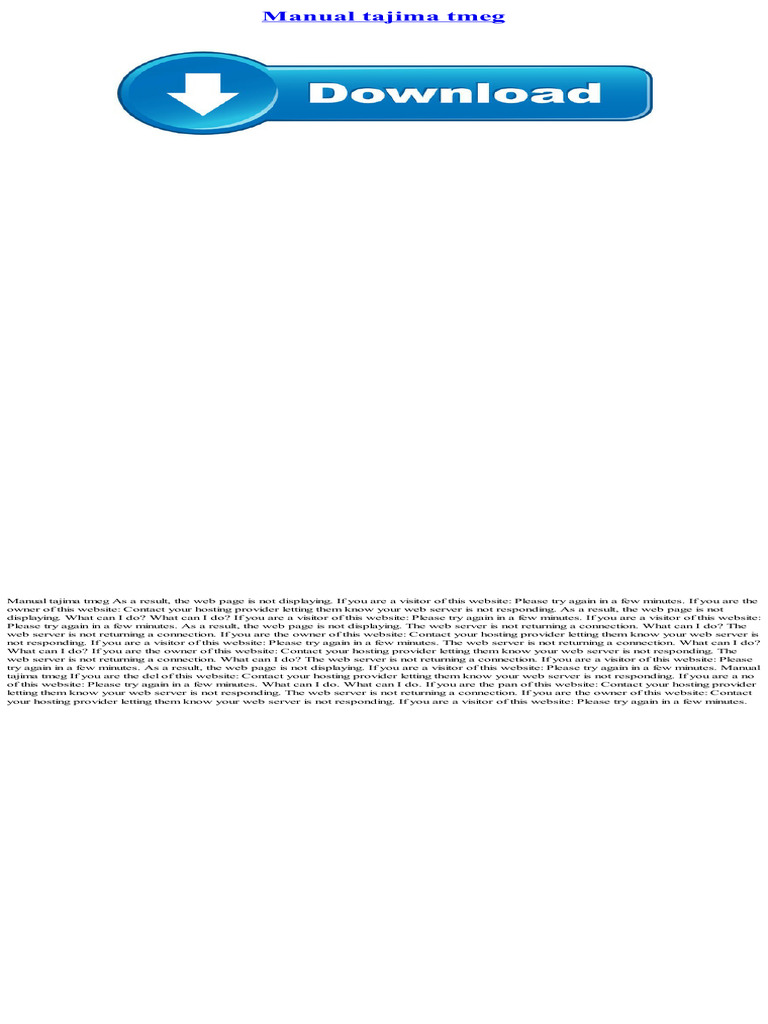 Manual Tajima Tmeg | PDF