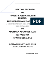 Sample finance thesis proposal